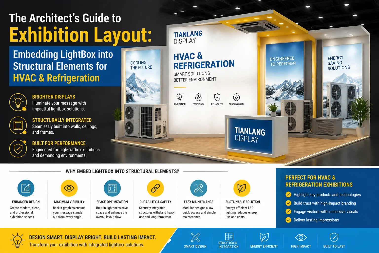 The Architect’s Guide to Exhibition Layout: Embedding Light Boxes into Structural Elements for HVAC & Refrigeration