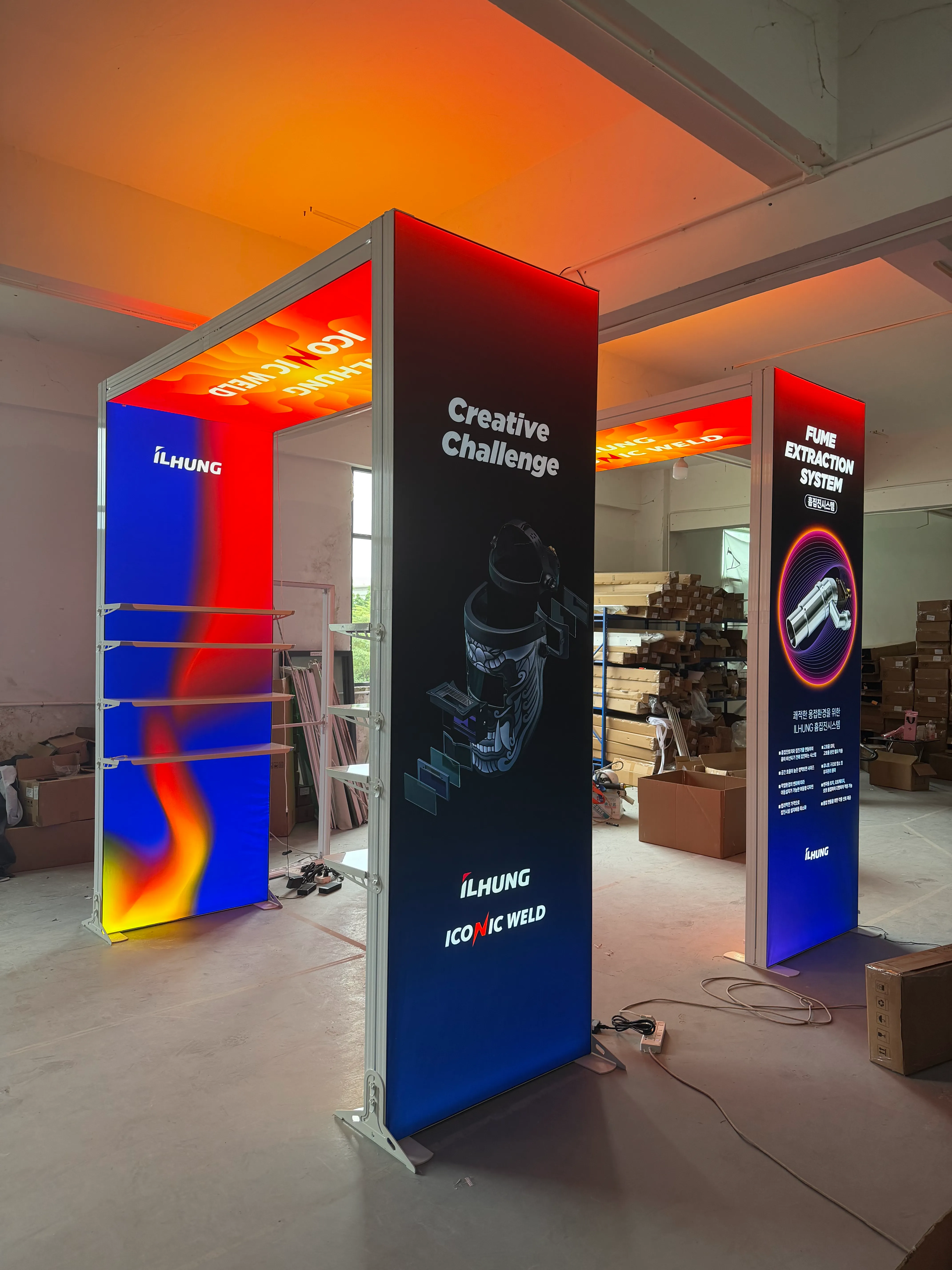 Exhibition Installation Test case picture display