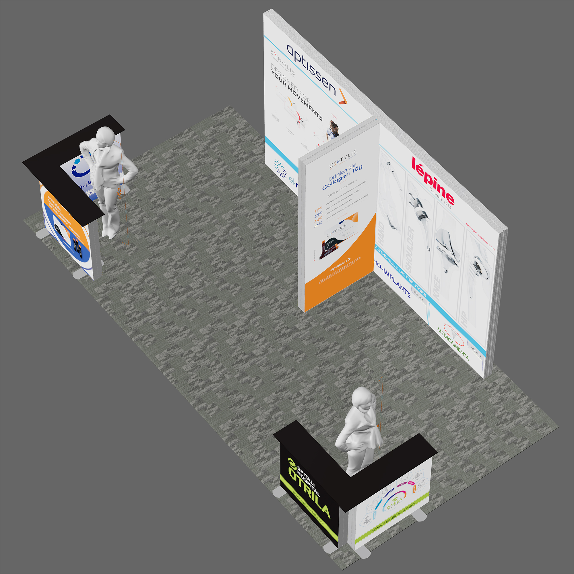 TIANLANG 20x10 LED-backlit Booth : Eye-Catching Design