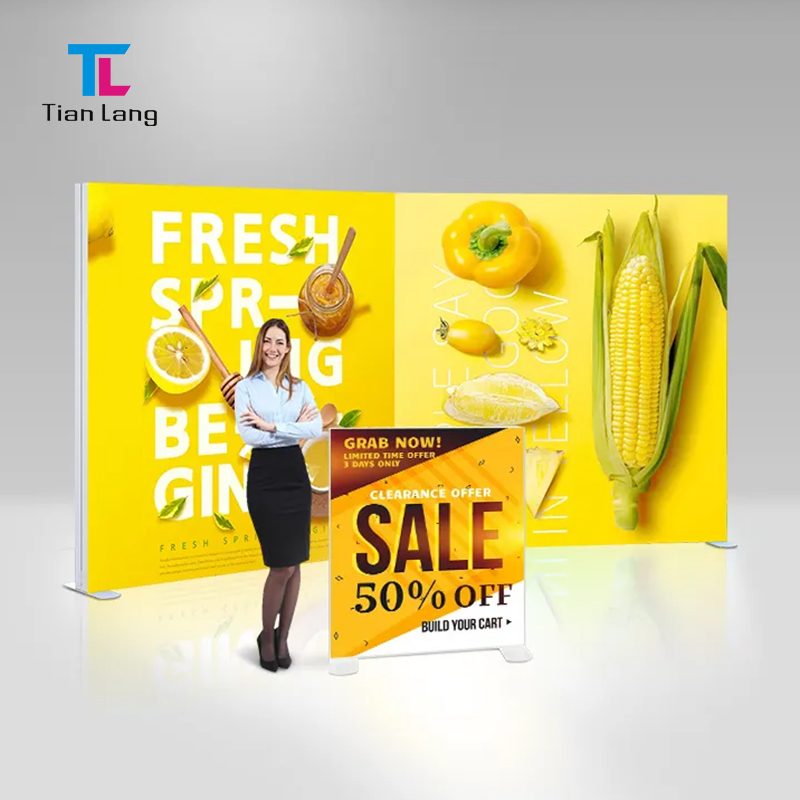 TIANLANG 120mm LED Light Stand : 4M trade show backdrop