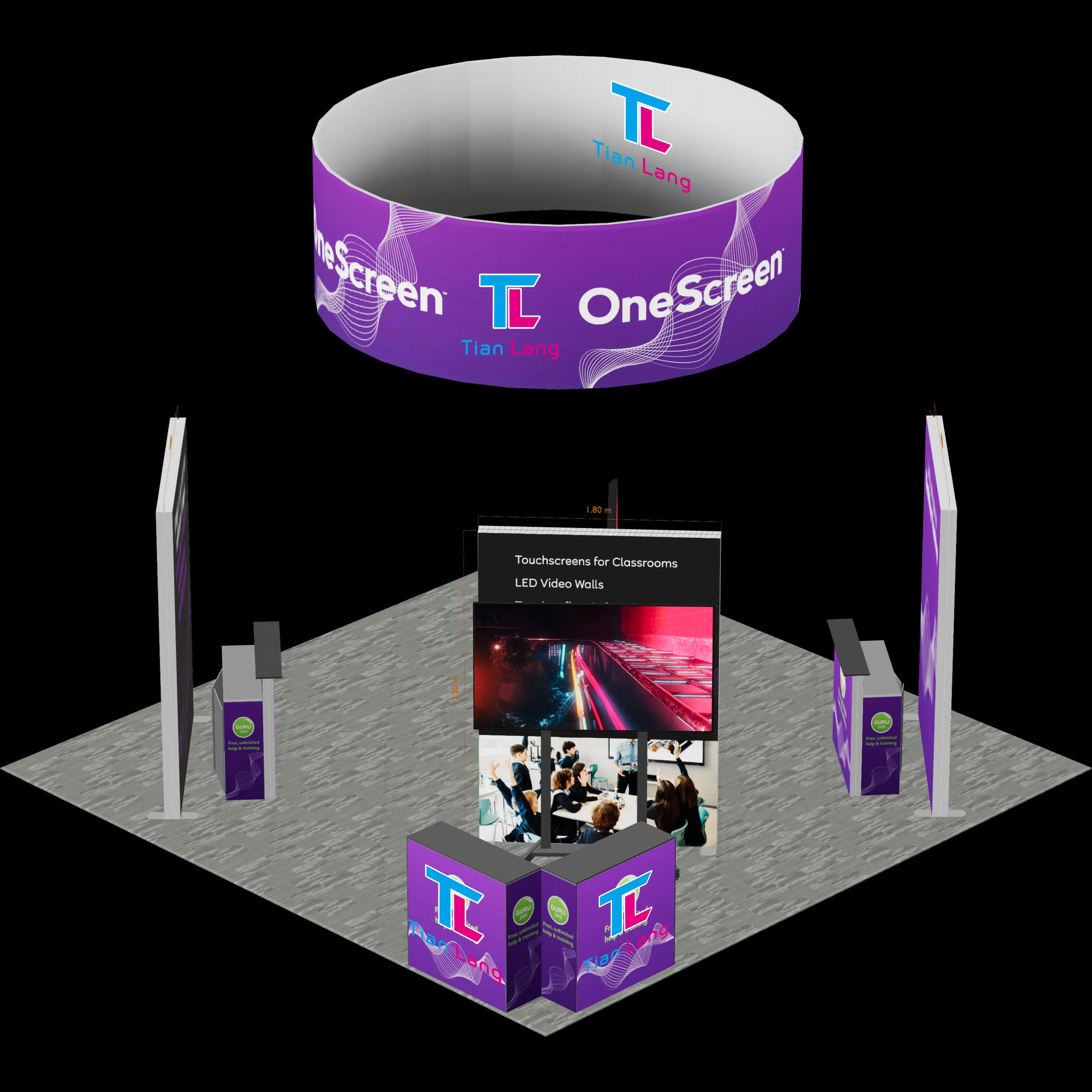 TIANLANG 6x6 Booth :  Storage & Display Combo