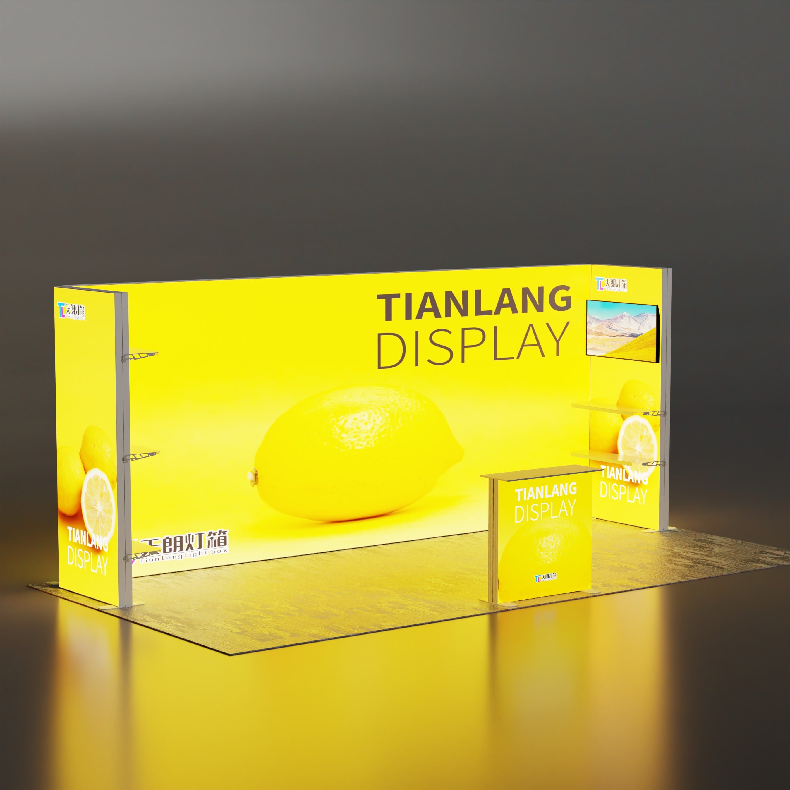 TianLang peninsula 3m×6m booth : Modern Design