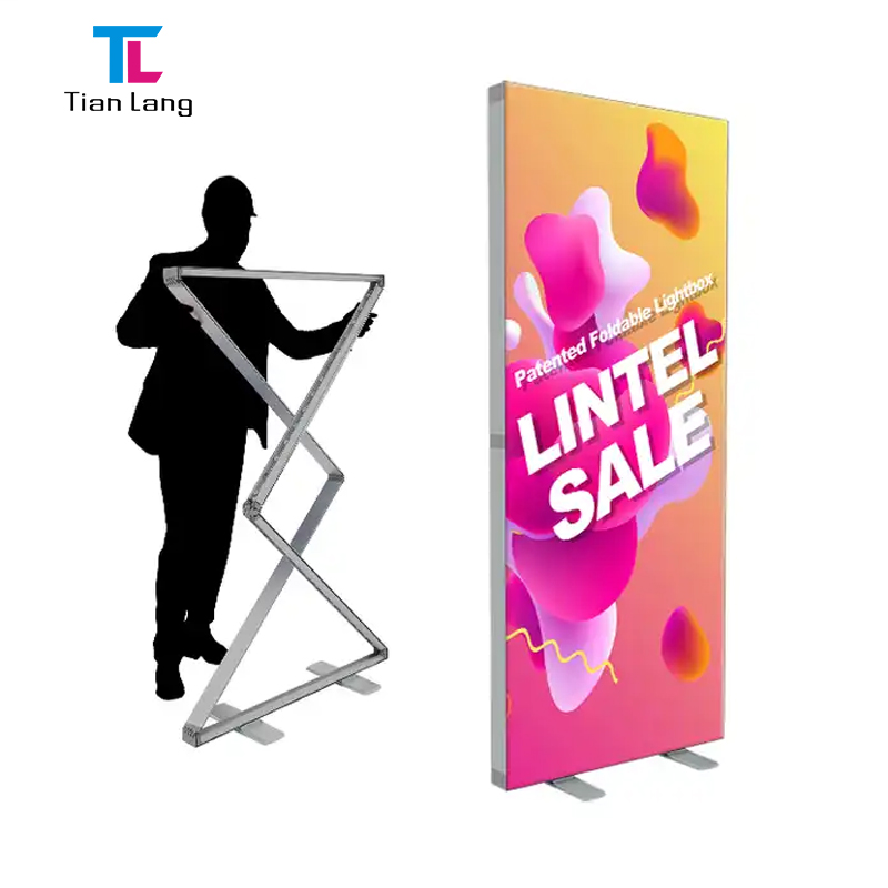TianLang Aluminum Light Box Led 10s Assembly Exhibition Booth Design Advertising Led Light Box Fabric Light Box Booth