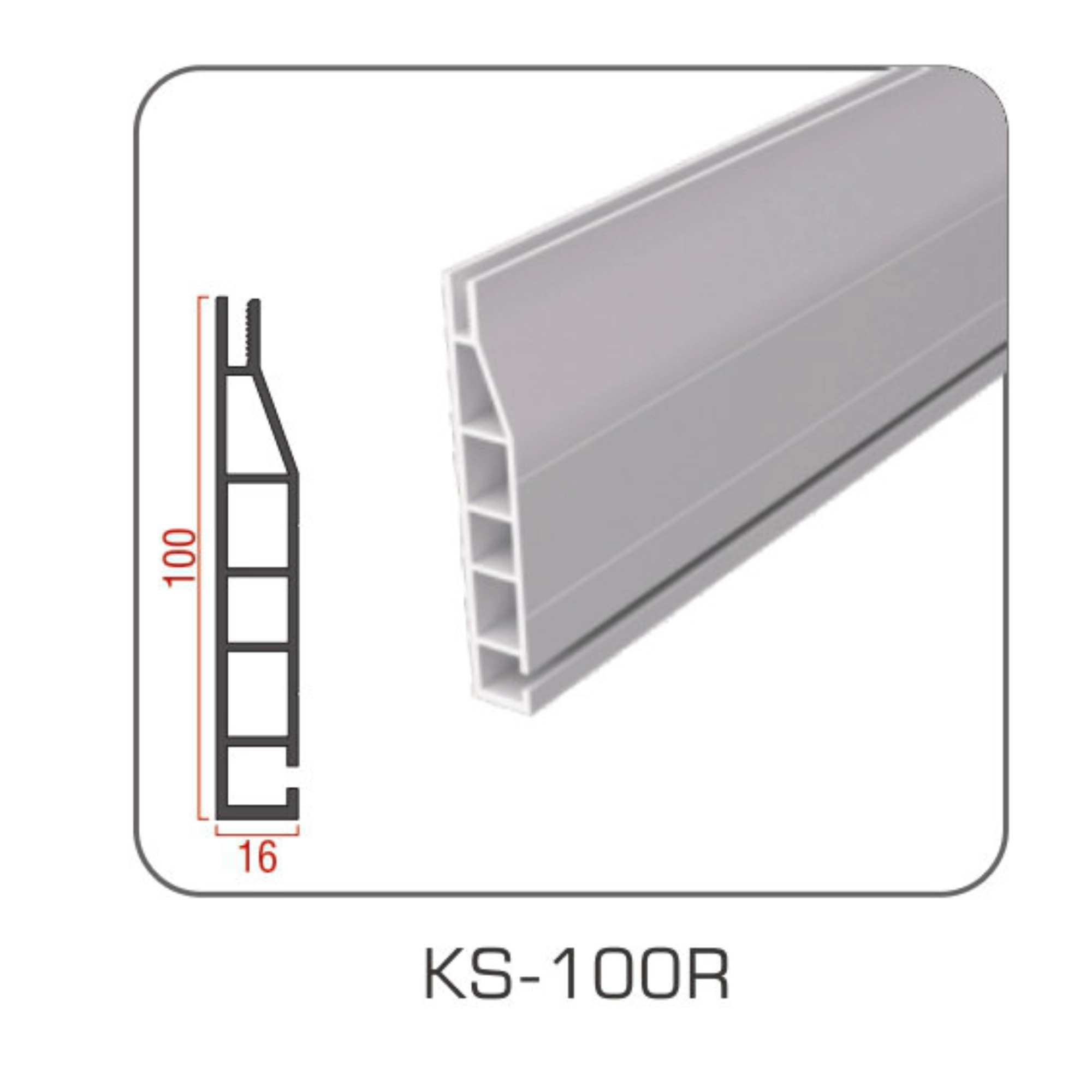 TIANLANG KS-100R Aluminum Profile : Round Corner Compatible