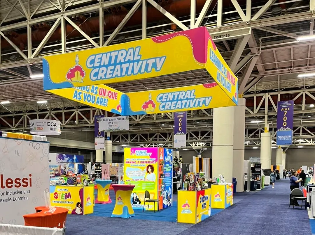 EdTech trade show booth