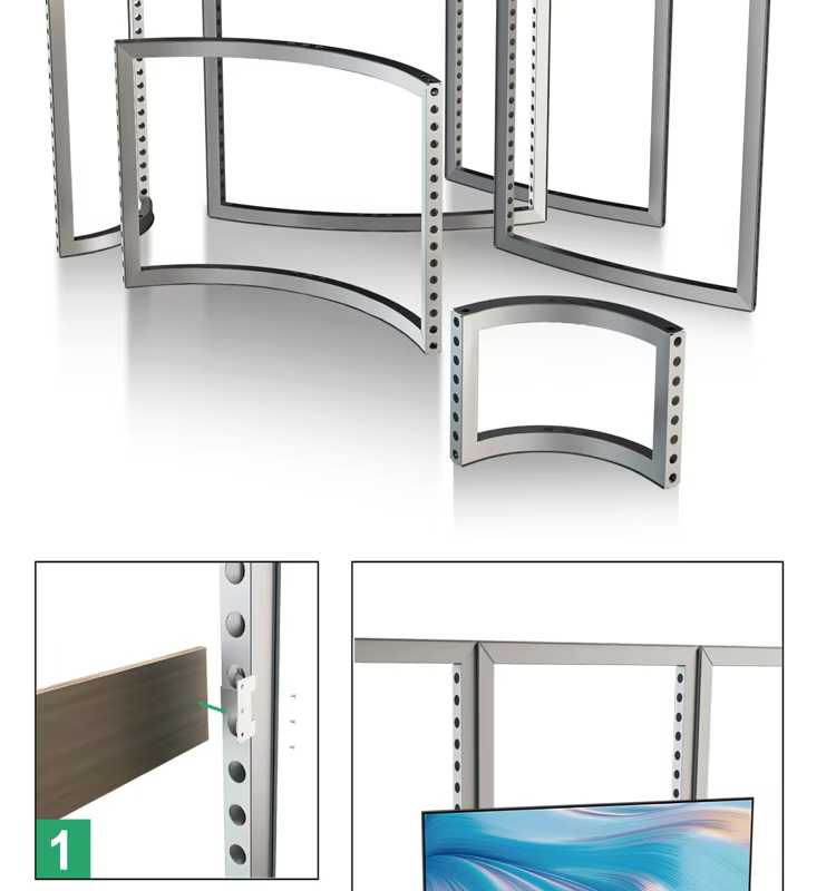 TIANLANG 62MM Exhibition Fabric Display : Modular, Quick Assemble details