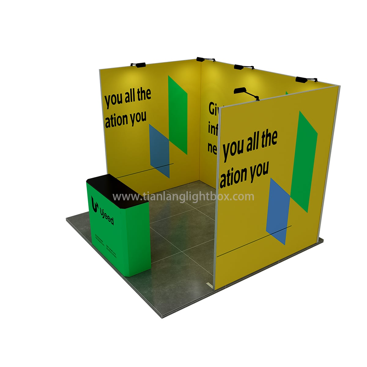 TIANLANG X Fabric Booth: 10x10ft-Layout 2