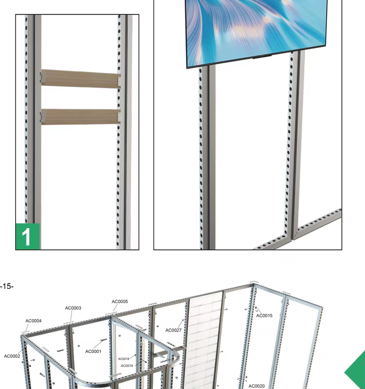 TIANLANG 62MM Exhibition Fabric Display : Modular, Quick Assemble supplier