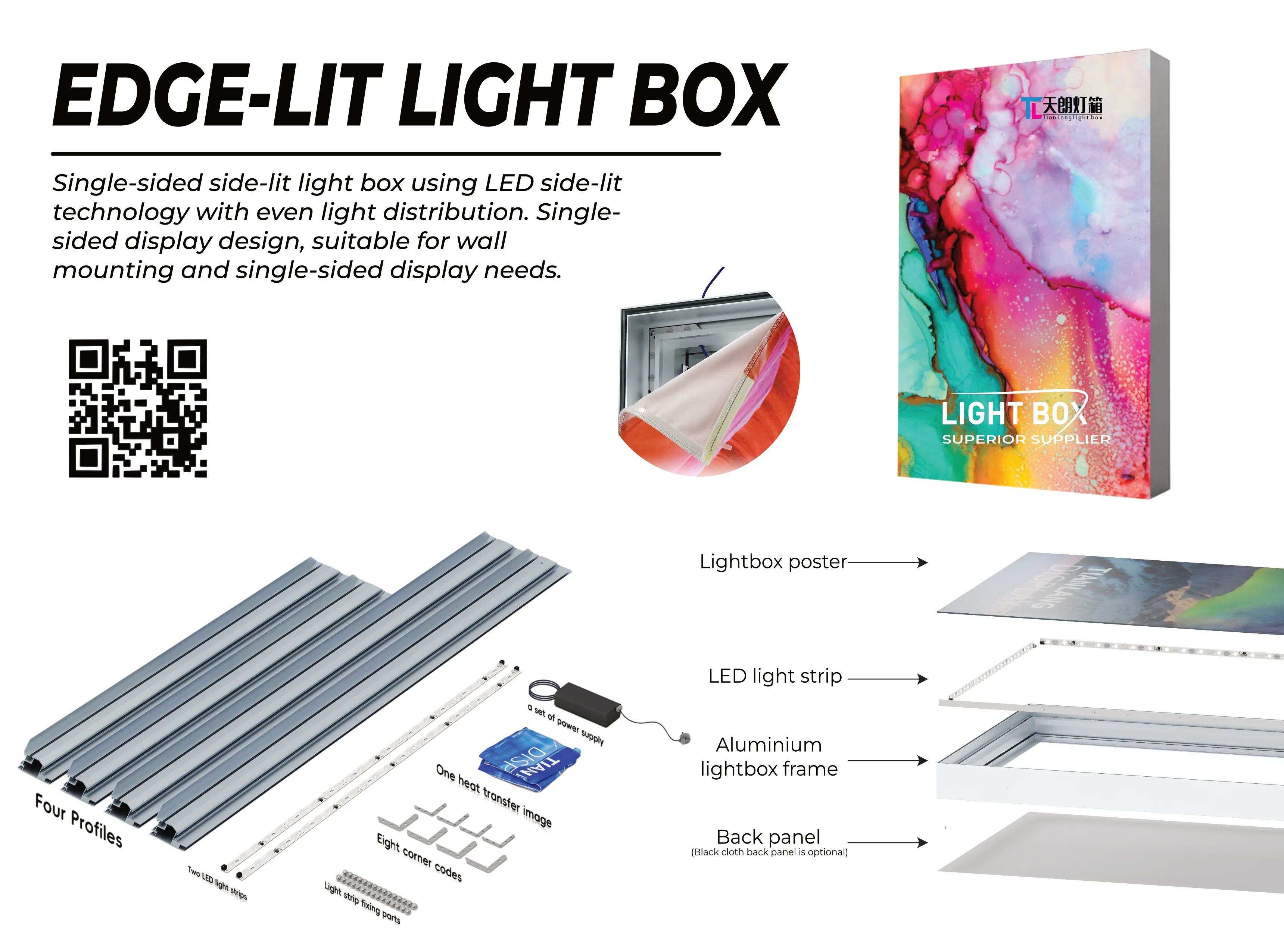 Custom Sized Single-Sided Wall Mounted Light Boxes: Tailored Visual Solutions for US Commercial and Exhibition Spaces