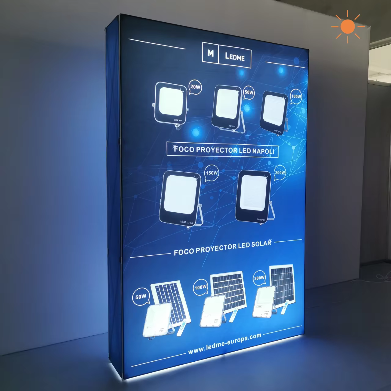 quick assembly show hotel exhibition event signature wall background wall pop-up grid folding SEG light box manufacture