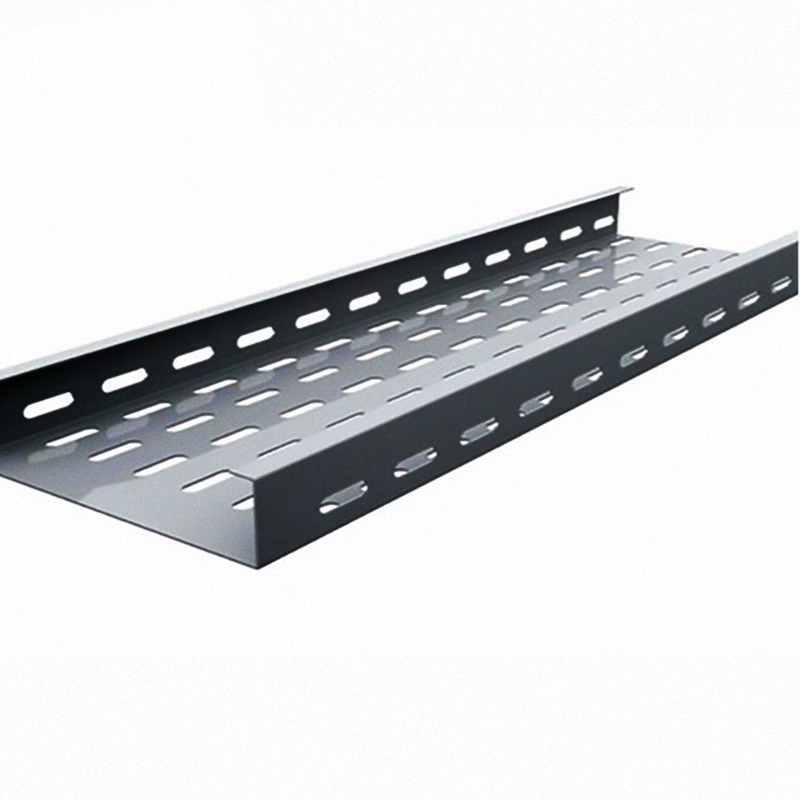 Perforated Cable Tray Hot Dip Galvanized Ventilated Cable Management Qinkai Manufacturer