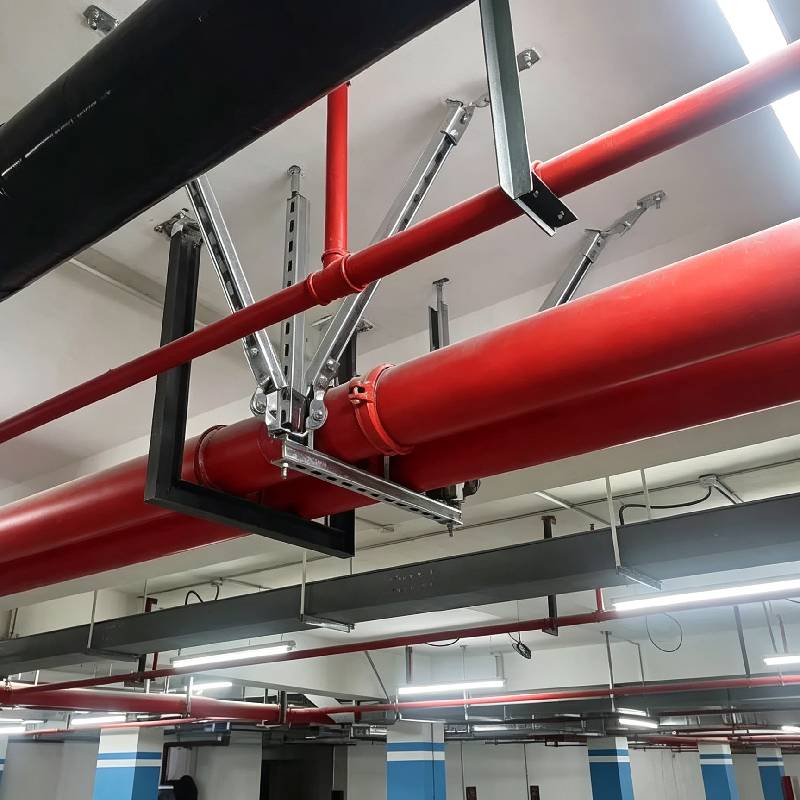 Pipe Seismic Support Bracket | Seismic Restraint System for Fire Protection Pipeline

