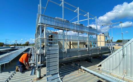 T3 cable tray in the Australian project