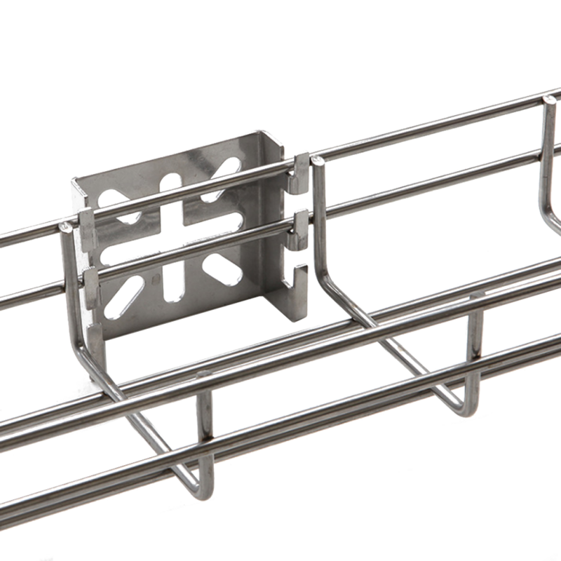 Galvanized Steel Wire Mesh Cable Tray, Corrosion Resistant Open Mesh Cable Tray for Commercial & Industrial Use
