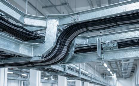 Installation of cable trays in the United Arab Emirates factory