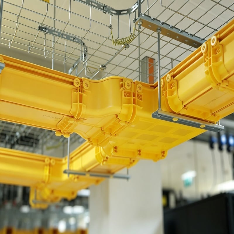 Fiber Raceway | ABS Plastic Optical Cable Trough for Data Center Fiber Optic Cabling
