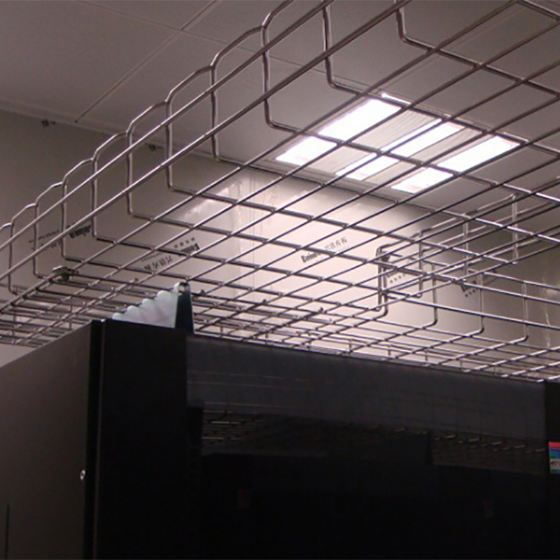 Galvanized Steel Wire Mesh Cable Tray, Corrosion Resistant Open Mesh Cable Tray for Commercial & Industrial Use