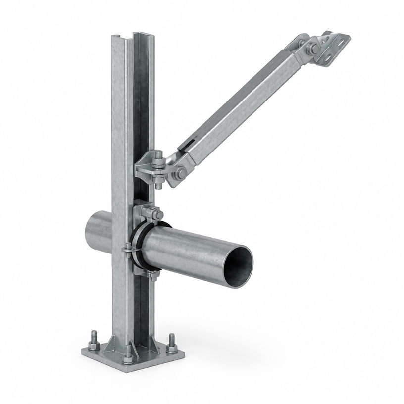 Seismic Support System — Code-Compliant Seismic Bracing for Piping, Conduit & Cable Tray