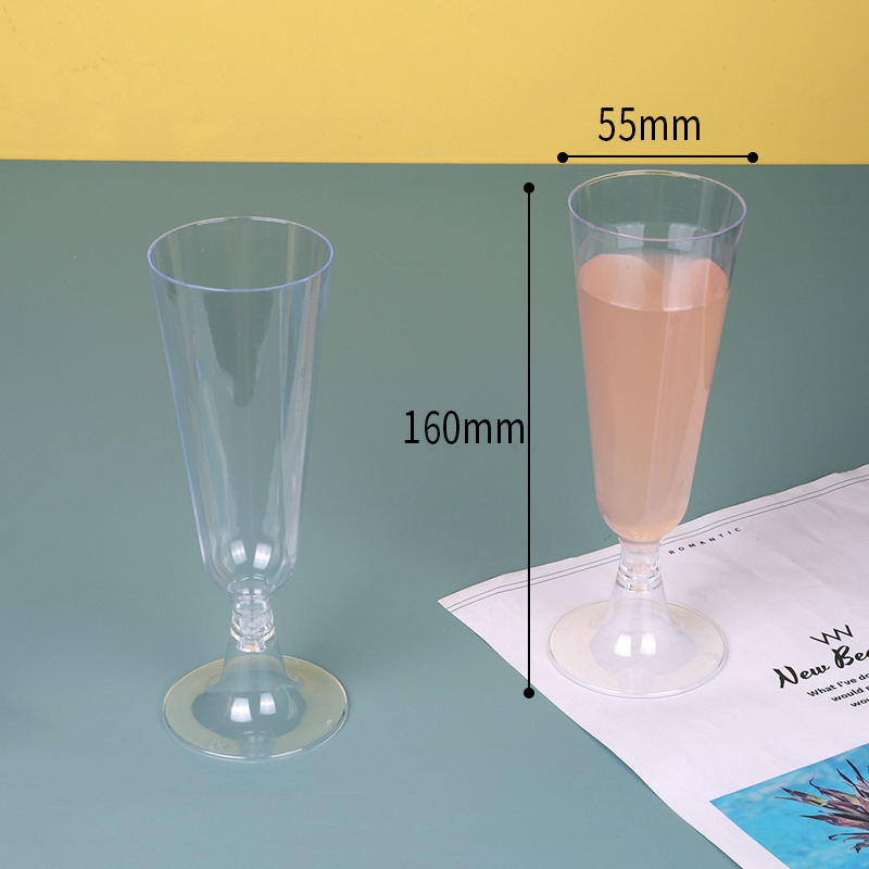 CH10 145ml Dessert Goblet for Mousse, High Quality Clear Plastic Wine Glasses      