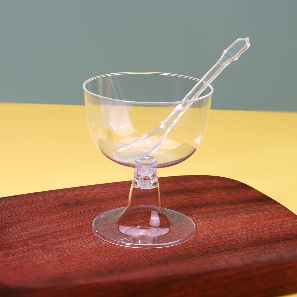 Treat yourself to a delicious dessert in a charming dessert goble