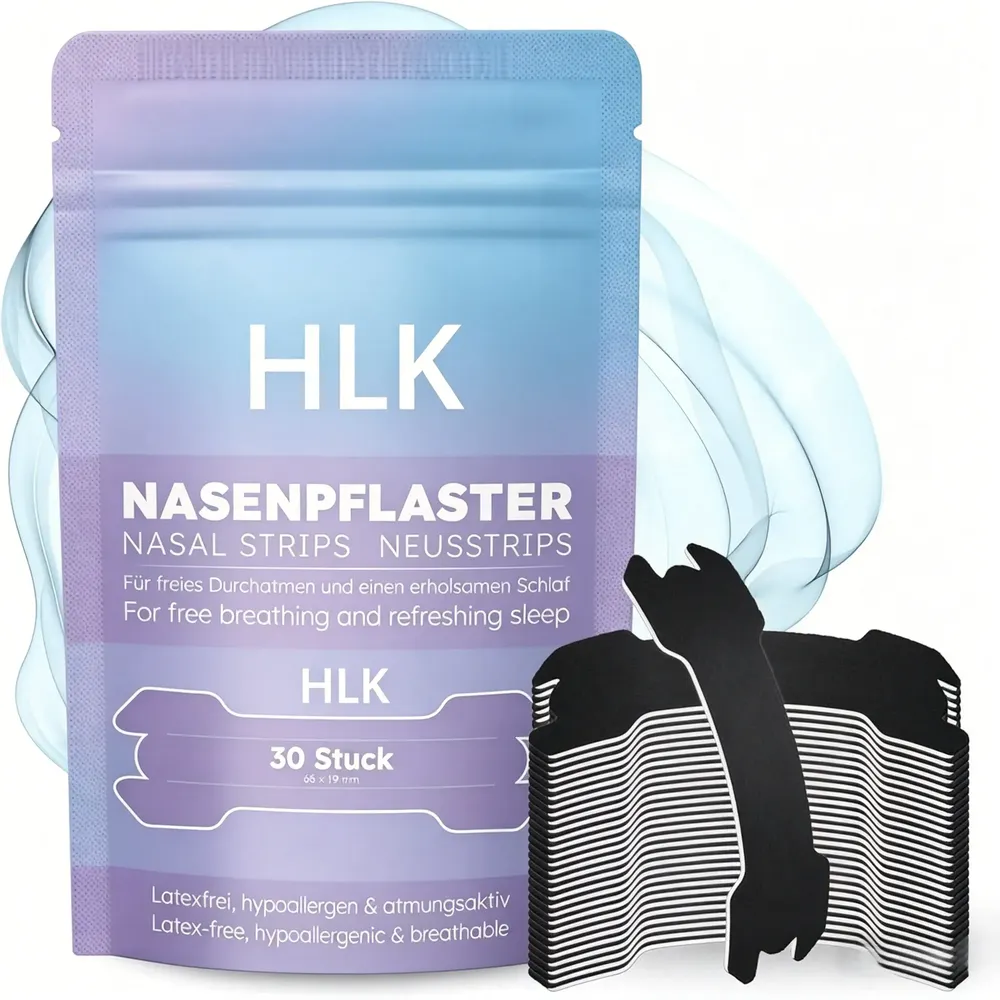 Custom Extra-Strength Sports Nasal Strips Manufacturer — OEM Waterproof 66×19 Breathing Nose Tape Wholesale | HLK