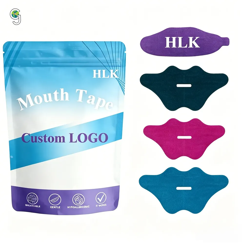 Custom Breathable Cotton Mouth Tape Manufacturer — OEM Anti-Snoring Sleep Mouth Strips Wholesale | HLK