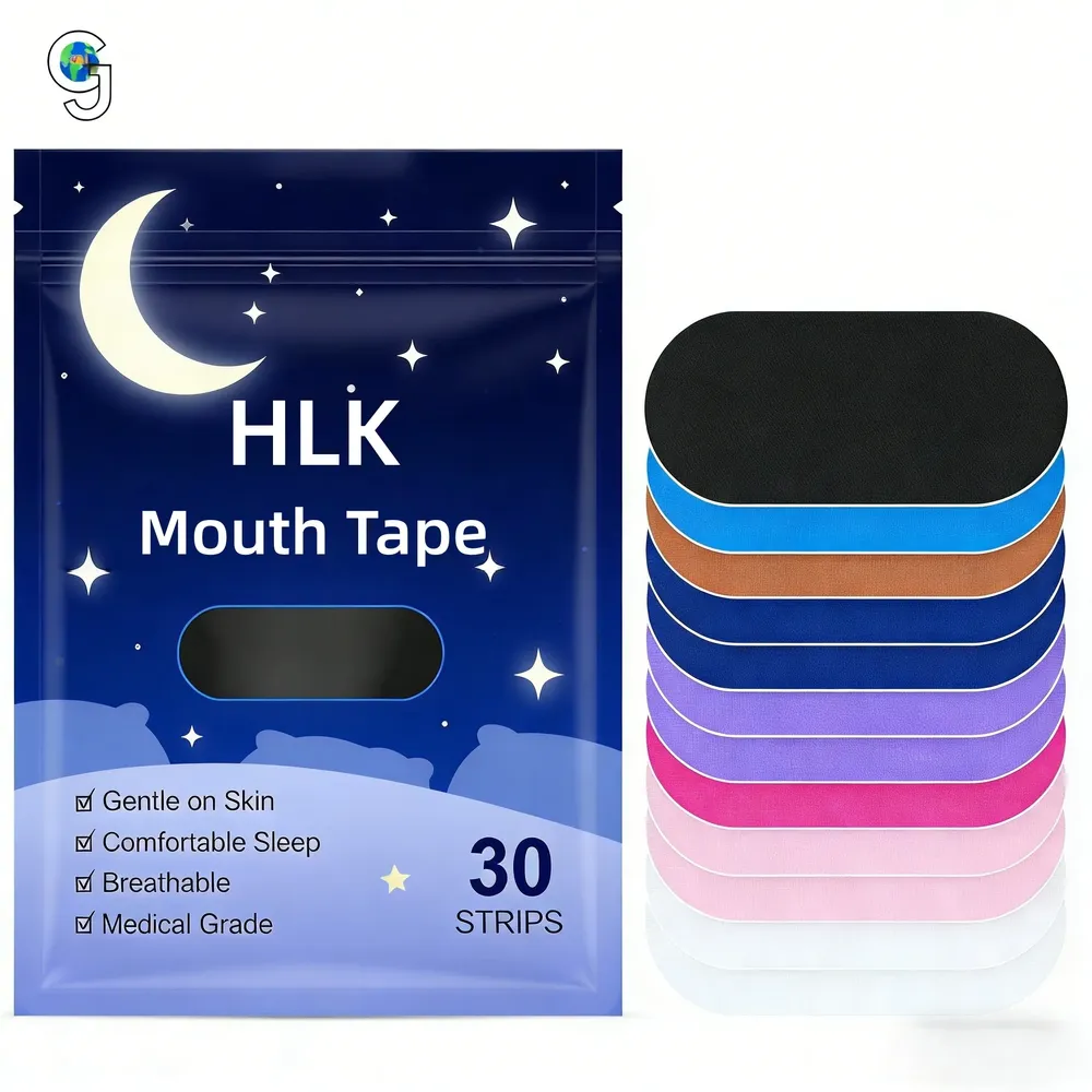 Custom Breathable Cotton Mouth Tape Manufacturer — OEM Anti-Snoring Sleep Mouth Strips Wholesale | HLK