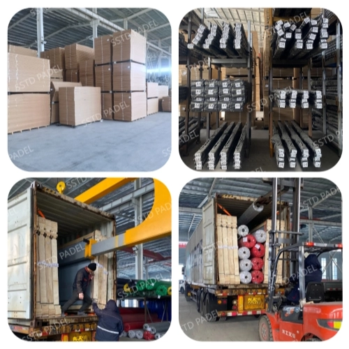 Secure packaging and shipping protection for padel court