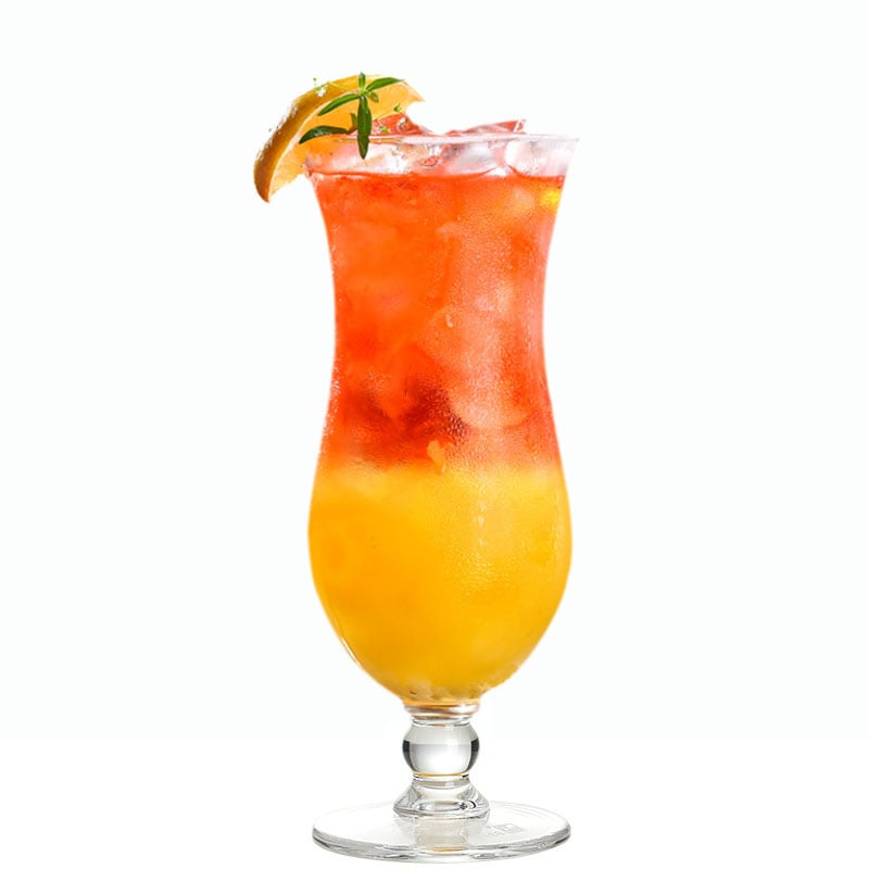Custom 16oz Plastic Hurricane Cocktail Glass