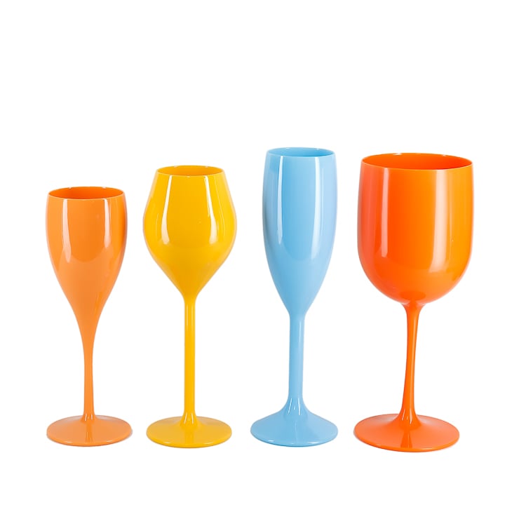Plastic Champagne Flute with Stem