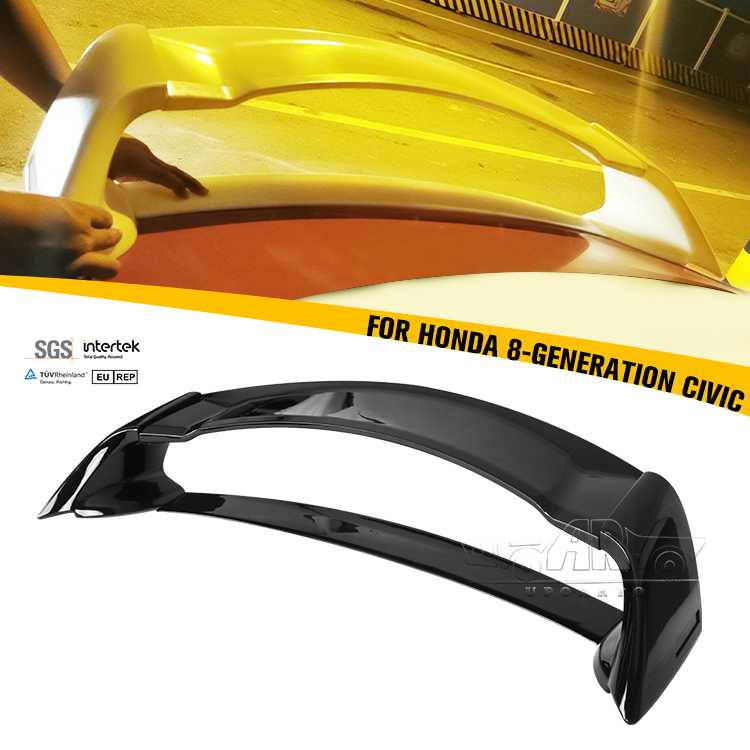 AR-Honda-004 Type R Style Rear Spoiler For 8th Gen Honda Civic 2006-2011
