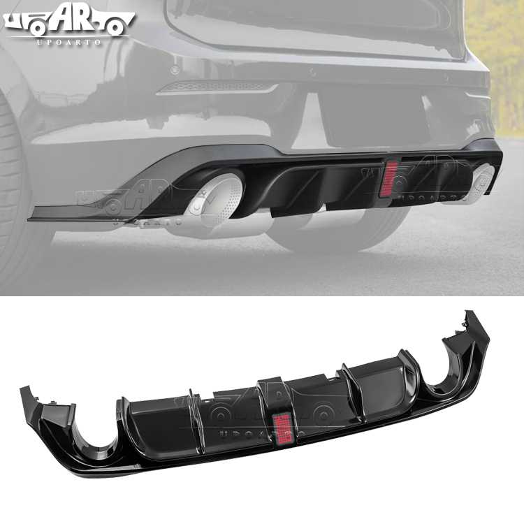 AR-VW-0266 CS Style Rear Lip With Lamp for Volkswagen Golf 8 8.5 GTI R-Line GTE