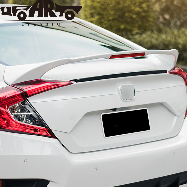 AR-Honda-026 Sport stílusú lámpával equipped boot spoiler a Honda 10. generációs Civic 2016 2017 2018 2019 2020