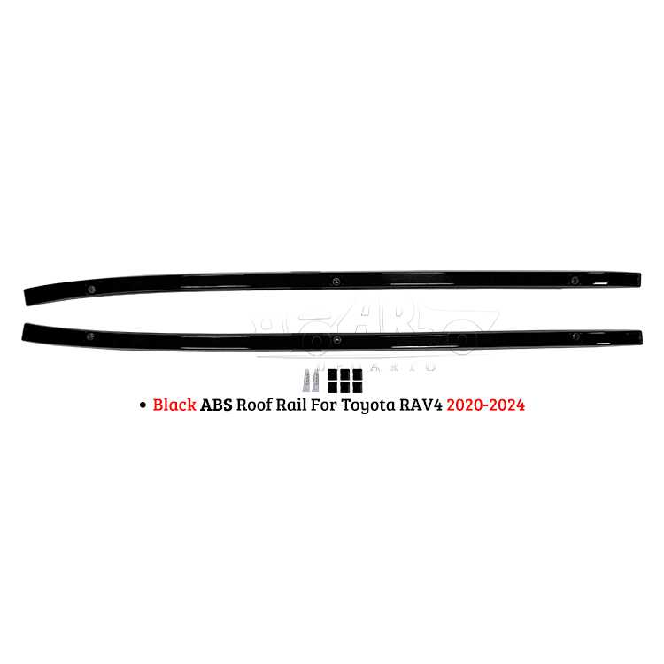 AR-Toyota-0141 Black ABS Roof Rail For Toyota RAV4 2020-2024