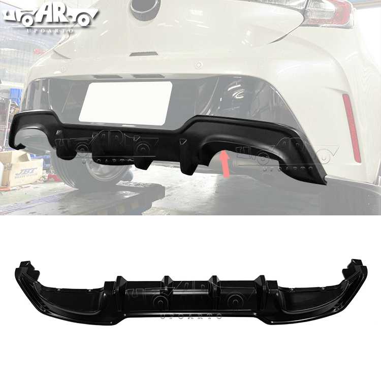 AR-Toyota-0179 Rear Diffuser for Toyota Corolla Auris Hatchback 2019-2021