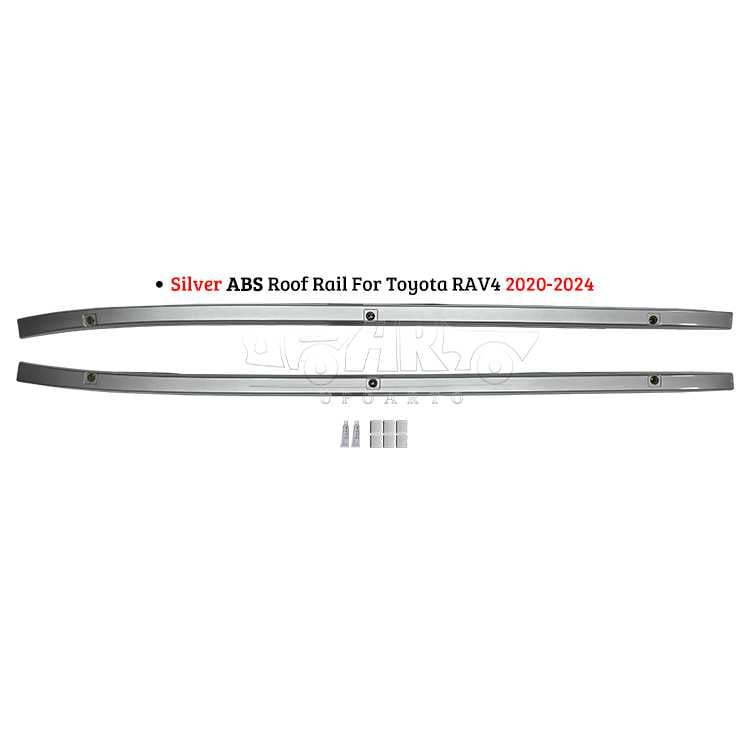 AR-Toyota-0142 Silver ABS Roof Rail For Toyota RAV4 2020-2024
