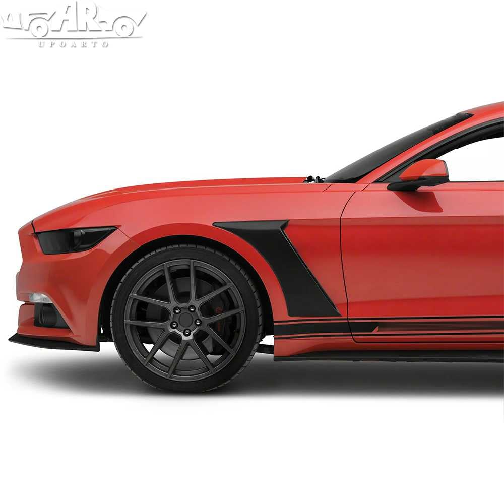 AR-Mustang-043 Voorzijde ventilatieopening met fenderafdekking en versierlijst voor Ford Mustang GT EcoBoost V6 2015-2023