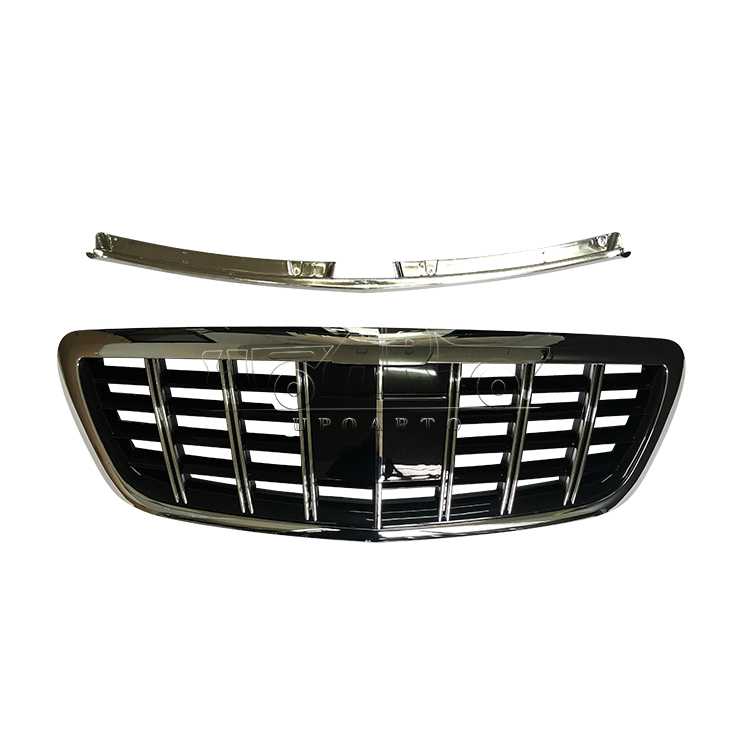 AR-BenZGR-037 شبكة أمامية بنمط برابوس بدون فتحة كاميرا لسيارات مرسيدس-بنز S Class W222 2014-2020