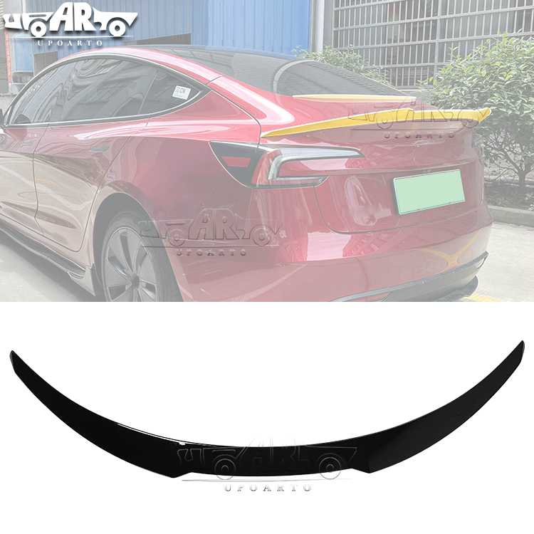 AR-Tesla-031 غطاء خلفي هوائي بنمط M4 لسيارة Tesla Model 3 2023+
