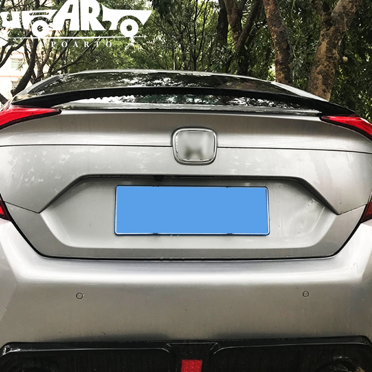 2016 2017 2018 2019 2020 MC Style Rear Trunk Lip Spoiler For Honda 10th Gen Civic