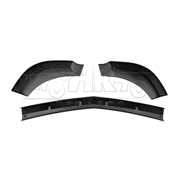 AR-BenZ-0109 3 Parts Front Lip for Mercedes-Benz C-Class W204 AMG 2007-2013