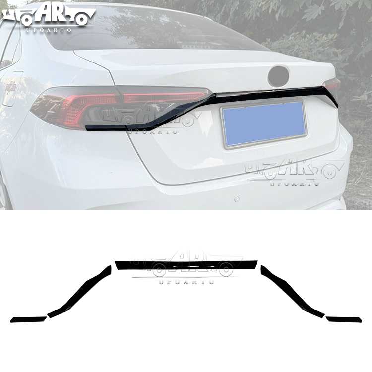 شريط تزيين الصندوق الخلفي الخلفي AR-Toyota-0197 لسيارة تويوتا كورولا سيدان 2019-2023