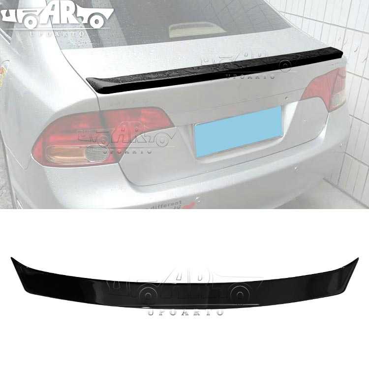 AR-Honda-005 Rear Boot Lip Spoiler For 8th Gen Honda Civic 2006-2011