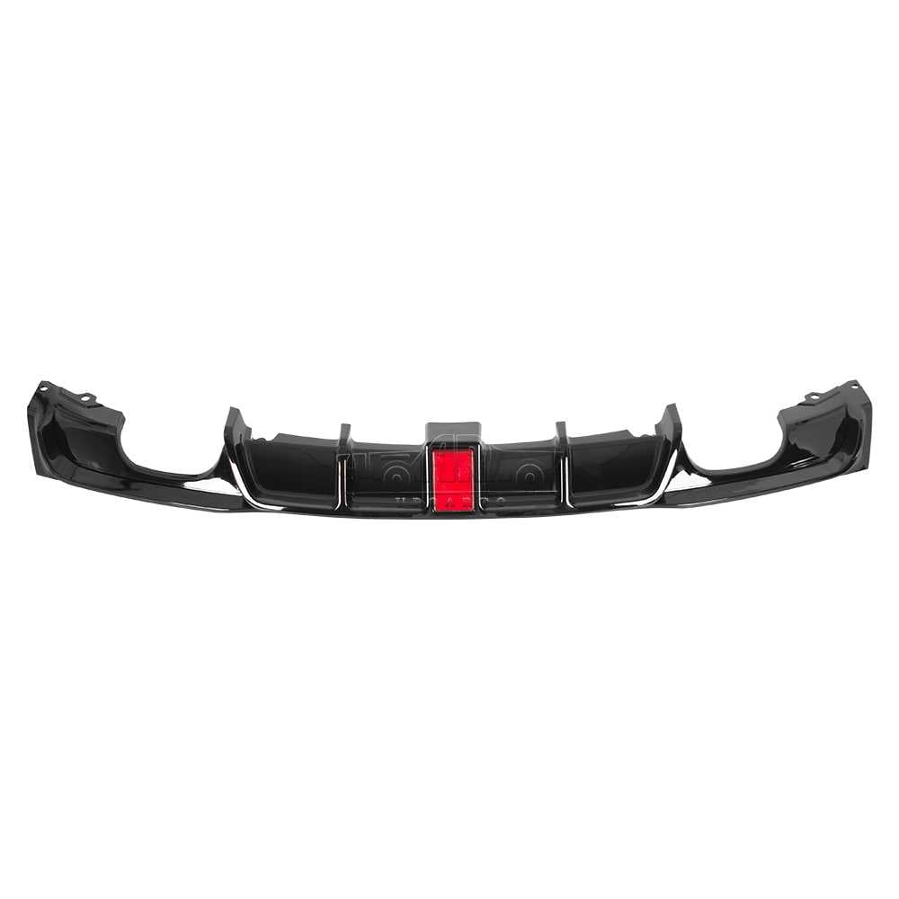 AR-BMW-0411 Rear Lip With Lamp Left And Right Dual Exhaust Pipes for BMW 3 Series F30 F35 M Sport 2012-2018