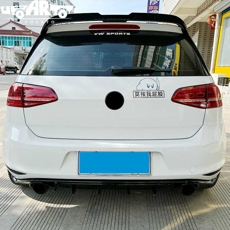 AR-VW-0221 Spoiler Labiale Posteriore Stile TCR per Volkswagen Golf 7