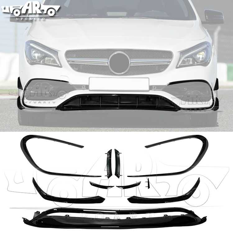 AR-BenZ-0121 Front Lip & Front Splitter Vents Modifizierte Teile für Mercedes-Benz CLA W117 2016-2019