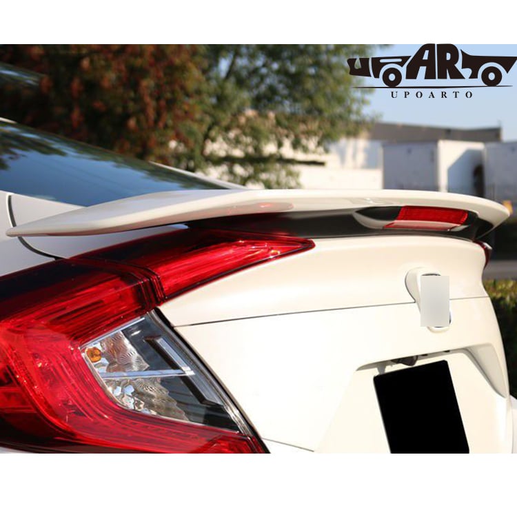 With Led Light RS Style Rear Spoiler For Honda 10th Gen Civic 2016 2017 2018 2019 2020