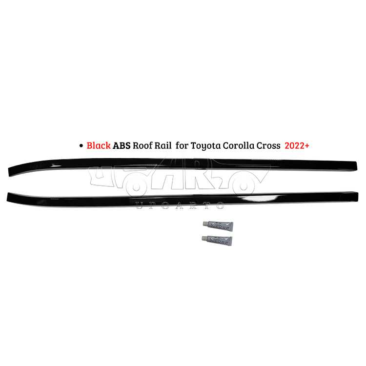 AR-Toyota-0154 Black ABS Roof Rail for Toyota Corolla Cross 2022+