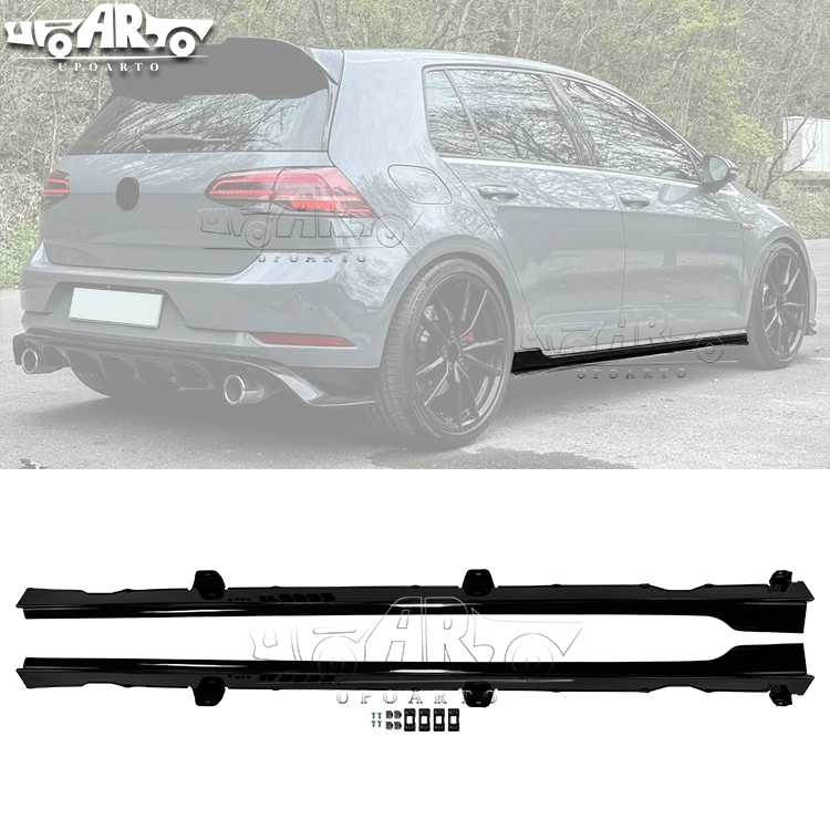 AR-VW-0264 غطاء جانبي بنمط GTI TCR لسيارات فولكس واجن جولف 7 7.5 7 R-line 7.5 R-line