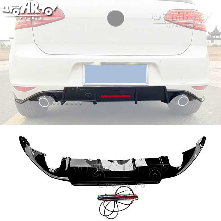 AR-VW-0165 Z lampą hamulcową tylne wargi aerodynamiczne dla Volkswagen Golf 7 GTI